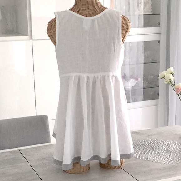 Ivy Jane. Linen. Cotton. White. Size S. - Picture 2 of 4